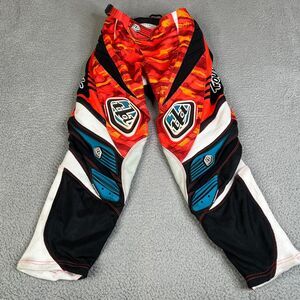 Troy Lee Designs Racing Pants Adult 28a  Motocross Dirt Bike Cycle Moto Orange